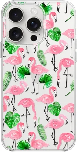 Miniatura 31 de Blingy's Funda para iPhone 15 Pro, lindo estilo de gato con patrón de flor de cerezo divertido diseño de animales de dibujos animados, funda Gato