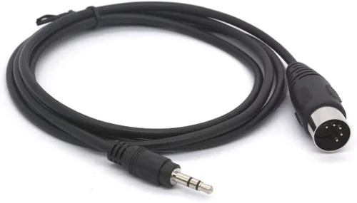 Miniatura 2 de Cable MIDI, 0.138 in 1/8 pulgadas TRS estéreo macho a conector DIN de 5 pines, cable convertidor de cable de audio (4.9 ft)