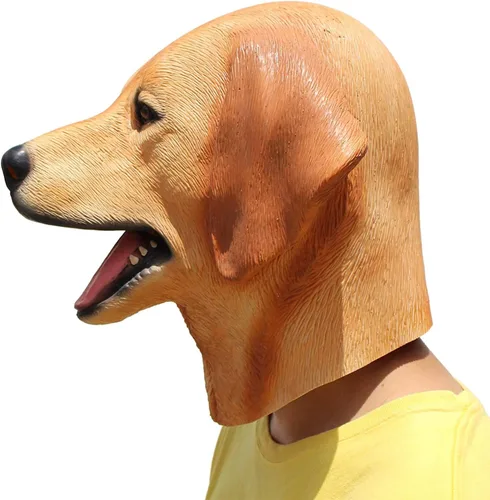 Miniatura 3 de PartyHop - Máscara Labrador - Máscara de látex para cabeza de perro de Halloween
