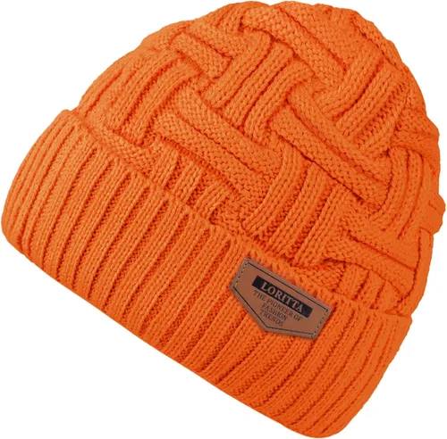 Miniatura 41 de Loritta Gorro de invierno cálido de punto grueso y holgado para hombre