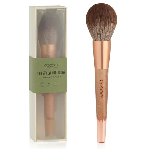 Miniatura 10 de docolor - Brocha de base Kabuki, base de maquillaje sintética profesional para mezclar crema líquida o polvo, cosméticos, cobertura completa, Verde