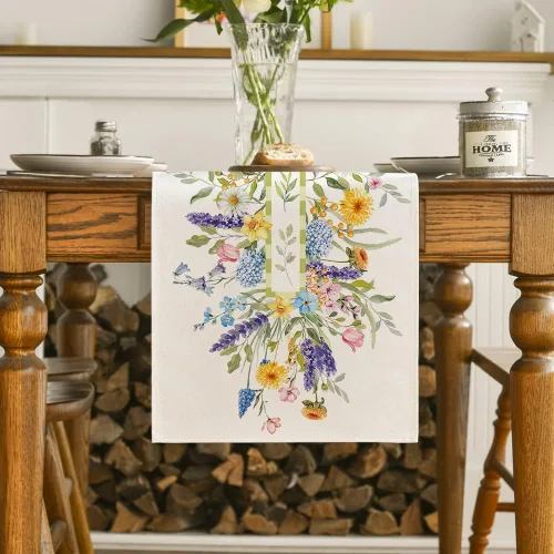 Miniatura 2 de Artoid Mode Bloom Flowers - Camino de mesa de primavera con tulipanes, decoración de mesa de comedor para decoración de mesa de cocina y comedor