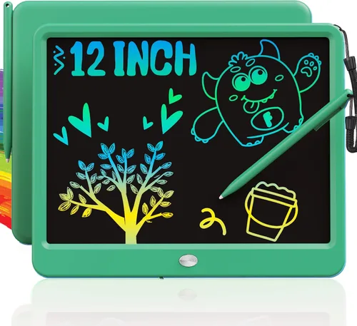 Miniatura 28 de TEKFUN: Tablero de garabatos LCD de 8.5 pulgadas, tabla de dibujo para niños, tableta de escritura, tablero de dibujo mágico, tablero de garabatos