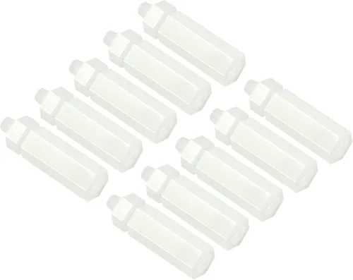 Miniatura 8 de PATIKIL M3x5+0.236 in macho hembra separador, 100 tornillos de nailon con 100 tuercas para PCB, placa base, carcasa de computadora, placa