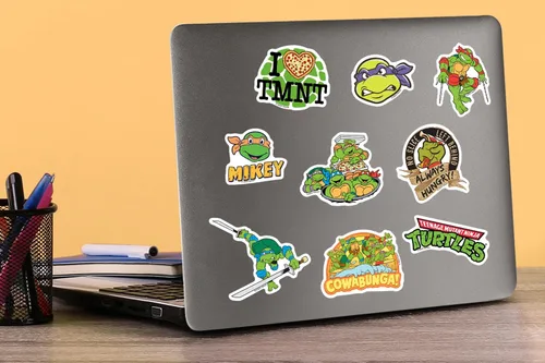 Miniatura 5 de TMNT Teenage Mutant Ninja Turtles - Paquete variado de 100 calcomanías de vinilo grandes de lujo, para laptop, botella de agua, álbumes de recortes