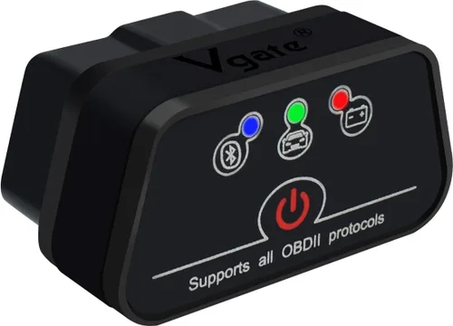 iCar2 OBD2 Bluetooth Adaptador Escáner Diagnóstico para iOS y Android: Herramienta de Diagnóstico Auto-Conecta Borra Código de Error Datos en Vivo