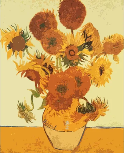 Miniatura 14 de Serie de Obras Maestras de Vincent Van Gogh Pintura por Números para Adultos de Tucocoo, Kits de Pintura por Números DIY para Adultos Principiantes