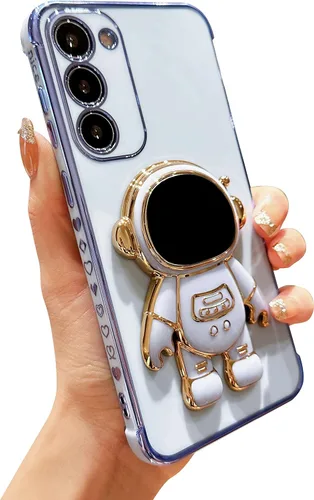 Miniatura 34 de phylla Funda de teléfono para Samsung Galaxy S22 Ultra de 6.8 pulgadas, funda de teléfono con soporte de astronauta chapado de lujo con bonito