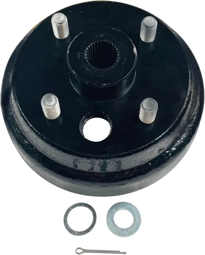 Miniatura 4 de 1 tambor de buje de freno EZGO 30 dientes de fundición a presión fino estriado para gas 4 ciclo 91-Up, RXV GAS, maratón, medallista, lanzadera 4/6