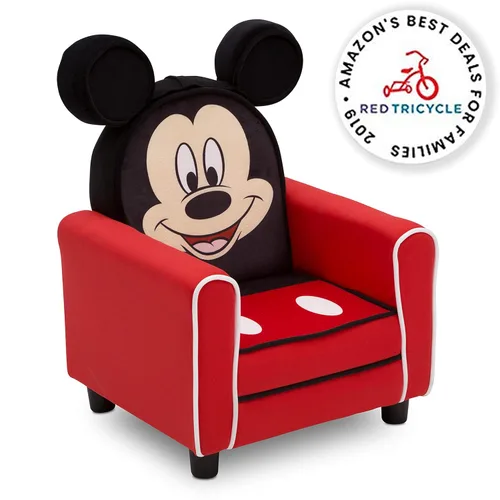 Miniatura 7 de Delta Children Silla tapizada, Disney Mickey Mouse y silla tapizada para niños, madera, Mickey Mouse de Disney