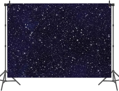Miniatura 4 de HQM Telones de fondo de fotografía estrellada del universo del espacio del cielo nocturno para niños, niños o niñas, decoración de fiesta