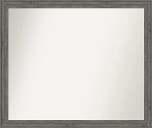 Miniatura 231 de Amanti Art Espejo personalizado, espejo de baño gris plomo a rayas, espejo de pared o espejo de tocador de baño sobre el fregadero