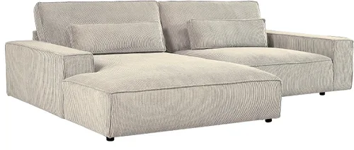 Miniatura 7 de Container Furniture Direct Luxe - Sofá modular de dos piezas de gran tamaño para sala de estar, sofá en forma de L con diván, tapizado con tela