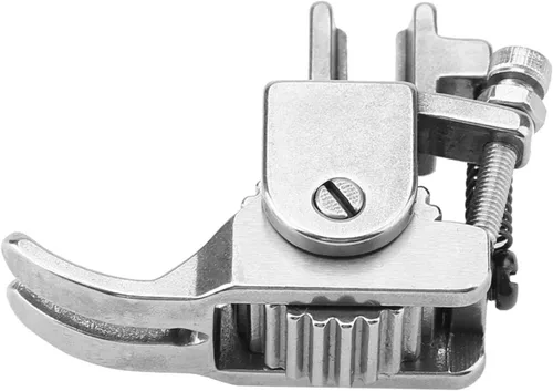 Miniatura 4 de Oumefar Prensatelas ajustables con ruedas para máquina de coser Pie de rodillo para cuero Tela gruesa de tela de acero inoxidable Pies prensatelas