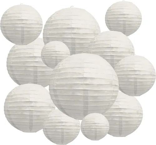 Miniatura 15 de 20 linternas de papel negras para fiestas, 6, 8, 10, 12 pulgadas, chinas, asiáticas, colgantes, redondas, para cumpleaños, bodas, Halloween