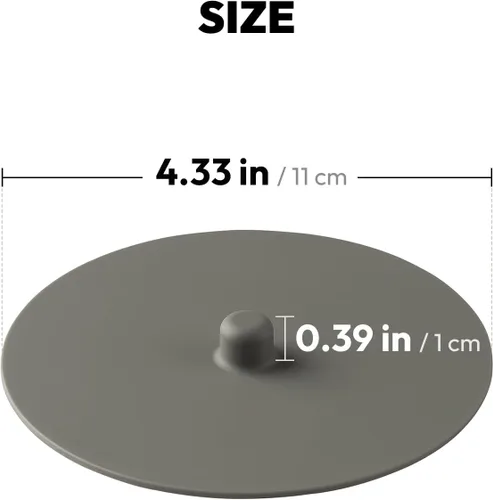 Miniatura 4 de Carrotez Paquete de 2 tapas de silicona para tazas, tapas para tazas de 4.3 pulgadas, tapas de silicona reutilizables para tazas de café y té
