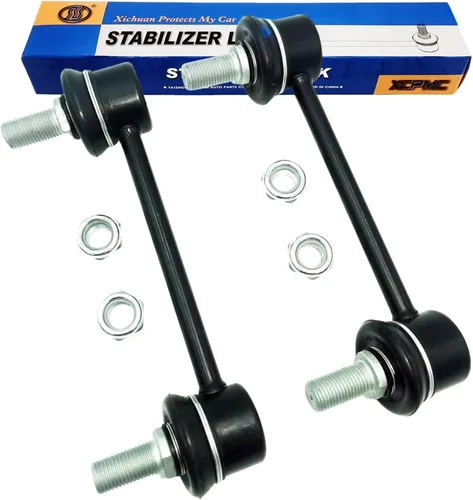Miniatura 10 de K750523 Kit de enlace de extremo de barra estabilizadora de balancín delantera, 2 piezas, repuesto automotriz izquierdo derecho compatible