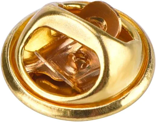Miniatura 3 de Onwon 30 piezas de latón mariposa Cluth Insignia Insignia Embragues – No requiere herramientas, cierre de pasador de metal a granel, cierre de Dorado