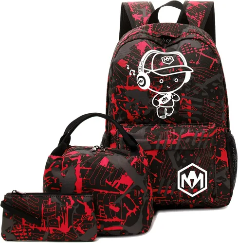 Miniatura 9 de Mochila escolar para estudiantes, mochila de viaje para adolescentes