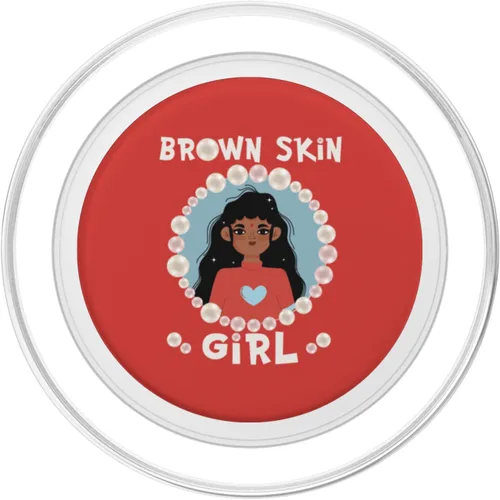 Miniatura 2 de Brown skin girl skin pearls Indian Girl Black Girls matching PopSockets MagSafe PopGrip for iPhone