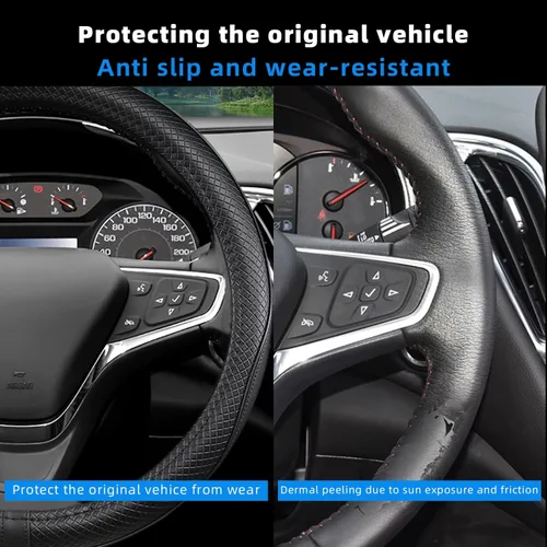 Miniatura 4 de Funda para volante de automóvil para Chevy Silverado 1500 2500 3500, Tahoe, Equinox, Traverse, Colorado, accesorios automotrices para Chevy, diseño