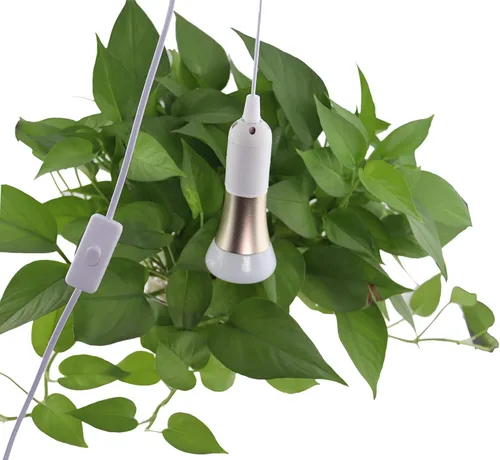Miniatura 8 de Paquete de 2 cables de extensión de enchufe de luz LED E26/E27 de 5.9 pies con interruptor de encendido/apagado y enchufe de alimentación de CA