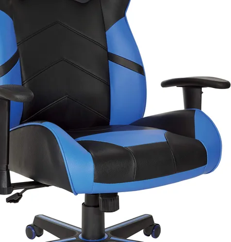 Miniatura 14 de OSP Home Furnishings Vapor - Silla ergonómica ajustable de piel sintética con respaldo alto y asiento de resorte helicoidal y flujo de aire
