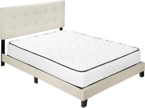 Miniatura 3 de Monarch Specialties Bastidores de cama, matrimonial, beige