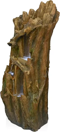 Miniatura 17 de Alpine WIN258 Fuente con ledes con motivo de cataratas de selva tropical, 41 pulgadas Gris