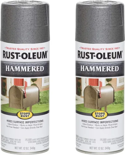 Miniatura 27 de Rust-Oleum 210849 - Pintura en aerosol martillada para prevención del óxido, 12 onzas, cobre