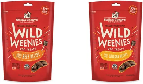 Miniatura 27 de Stella & Chewy's Golosinas para perros Wild Weenies crudas liofilizadas – Golosinas de entrenamiento con alto contenido de proteínas para perros