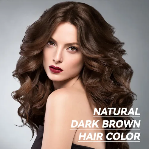 Miniatura 4 de YOURTONE Champú de tinte para cabello castaño oscuro 3 EN 1, champú de color para cabello gris con cobertura para mujeres y hombres, fórmula herbal