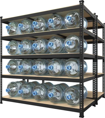 Miniatura 11 de Prilinex Estantes de almacenamiento resistentes de 48 pulgadas de ancho x 18 pulgadas de profundidad x 72 pulgadas de alto, estantería de metal