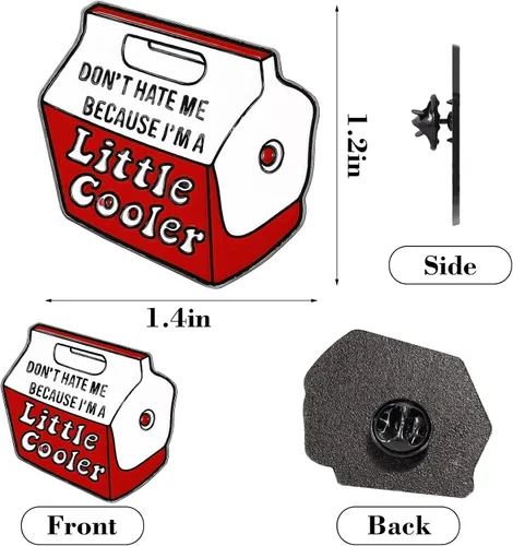Miniatura 7 de Lindos alfileres esmaltados para mochilas, diseño de nevera, broches novedosos para hombres, mujeres, niñas, niños, divertidos pines para ropa