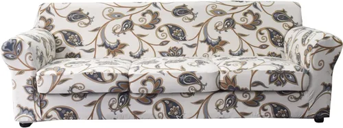 Miniatura 32 de KRFOONN - Fundas elásticas de 4 piezas para sillón y sofá, funda con estampado y 3 fundas independientes para cojines de asiento, lavables, Color01