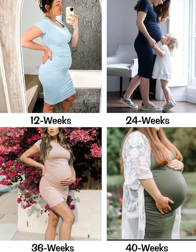 Miniatura 5 de Ekouaer Vestido de maternidad para mujer, fruncido, acanalado, entallado, vestido de verano casual, vestido de embarazo S-XXL
