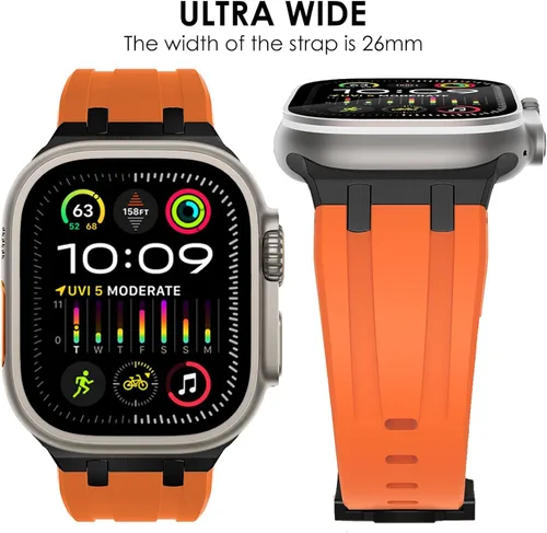 Miniatura 2 de WINGLE AP - Correas de lujo para Apple Watch Band Ultra 3/2/1 Band Ultra 1.929 in Series 11 10 1.811 in 1.772 in 1.732 in 1.654 in SE 3/2/1 Series 9