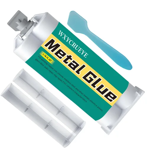 Pegamento para Metal, Adhesivo de Epoxy Resistente al Agua para Reparación de Metales, Pegamento Aceitoso de Alta Resistencia para Soldadura con