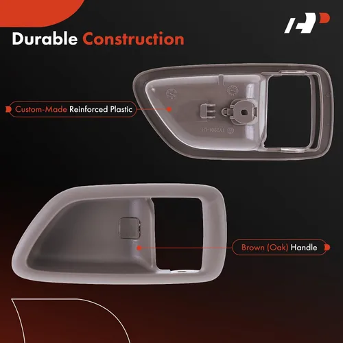 Miniatura 4 de A-Premium Manija para puerta interior del lado del conductor delantera o trasera izquierda compatible con Toyota Tundra 2004-2006 Crew Cab, Sequoia