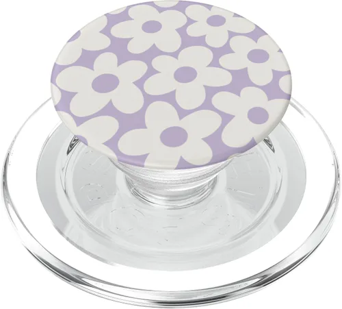 Miniatura 8 de PopSockets PopGrip para mujer, diseño de flores estéticas, diseño floral, retro, con margaritas