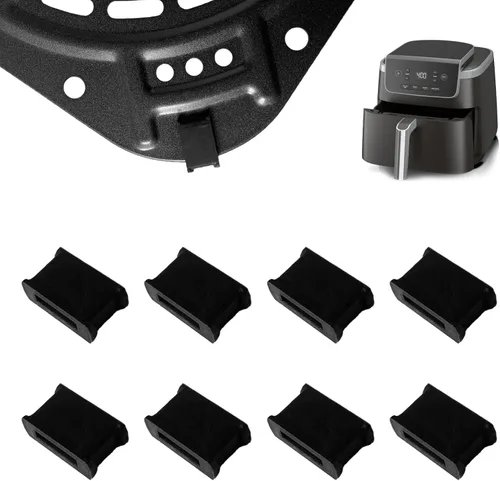 Miniatura 9 de ALJ Protector de bandeja para freidora de aire, paquete de 4 protectores de silicona, antideslizante, resistente a los arañazos, se adapta a 7QT