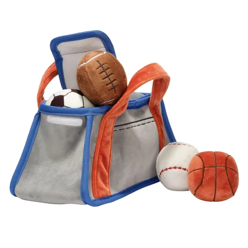 Miniatura 4 de Lambs & Ivy Baby Sports - Juego de juguetes de peluche interactivos - Fútbol/Baloncesto/Béisbol