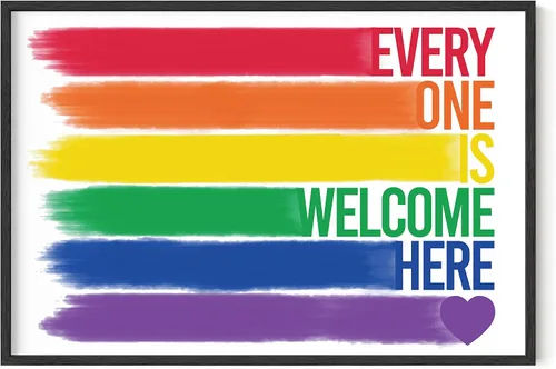 Miniatura 11 de HAUS AND HUES Pride Artwork - Arte de pared de arco iris, decoración de orgullo gay, decoración de pared, decoración del mes del orgullo, regalos