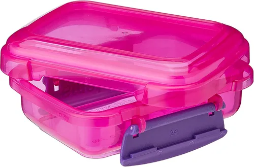 Miniatura 7 de Contenedores de almacenamiento de alimentos de la colección Sistema Lunch, 6.7 oz./0.2 L, rosa/verde/azul, 3