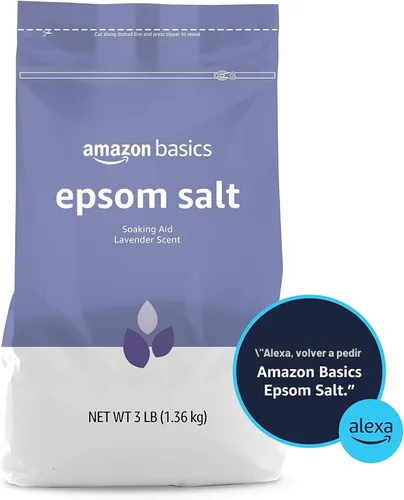 Miniatura 4 de Amazon Basics - Esencia para remojar sal Epsom con aroma a lavanda, 3 libras, paquete de 1 (anteriormente Solimo)