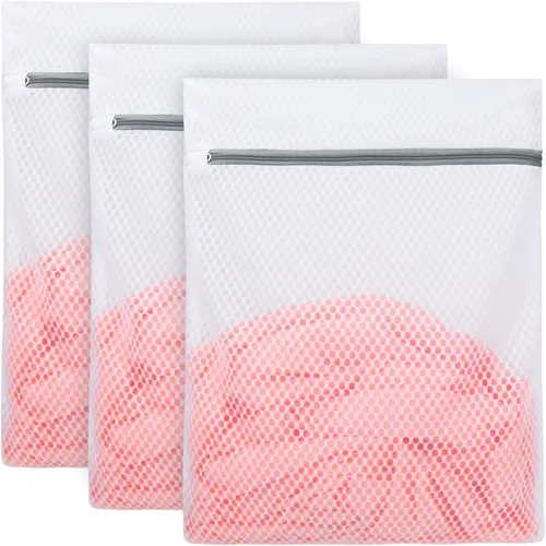 Miniatura 10 de Vivifying Bolsas de malla XL grandes, paquete de 2 bolsas de malla de panal de 20 x 24 pulgadas para lavadora, ropa delicada, suéter, abrigos