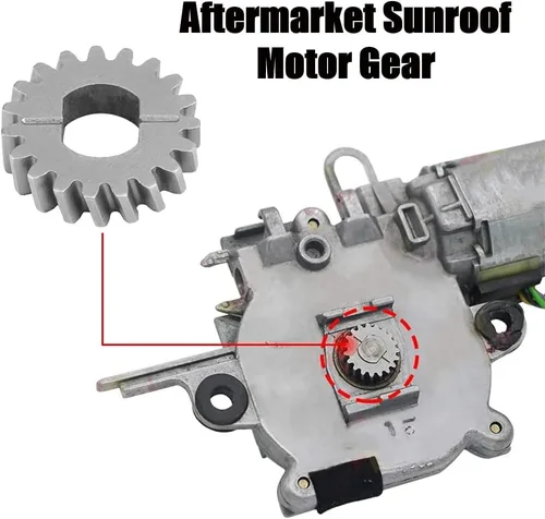 Miniatura 5 de Acouto Engranaje de motor de techo corredizo de acero inoxidable 19 dientes Sunroof Motor Gear Kit de reparación LTSEK-0068 Fit para Benz W202 W204