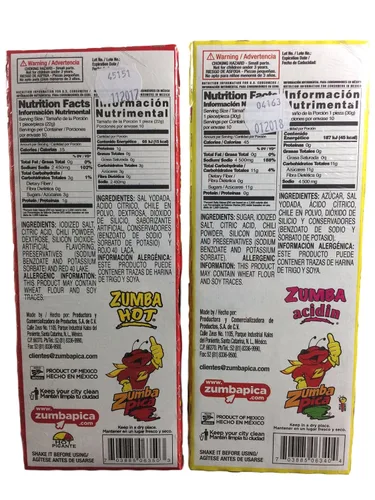 Miniatura 2 de Zumba Paquete de pica, acidina y mezcla de chile picante picante, 10 unidades de 10.6 onzas cada paquete = 20 unidades en total