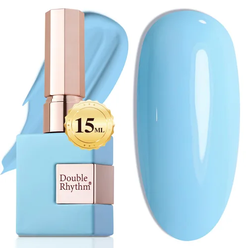 Double Rhythm 15ml de esmalte de uñas en gel, color puro, mismo color, misma botella, esmalte de uñas de remoción para arte de manicura en salón o