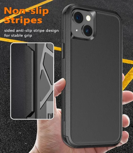 Miniatura 6 de Diverbox Funda para iPhone 15 Plus [a prueba de golpes] [a prueba de caídas] [protector de pantalla de vidrio templado], funda de protección